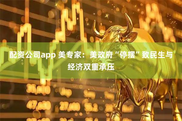 配资公司app 美专家：美政府“停摆”致民生与经济双重承压